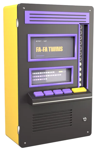 Automat mit dem Fa Fa Twins-Logo auf dem Bildschirm