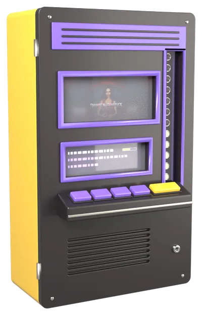 Automat mit dem Immortal Romance-Logo auf dem Bildschirm