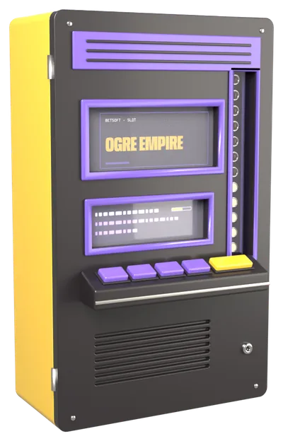 Automat mit dem Ogre Empire-Logo auf dem Bildschirm