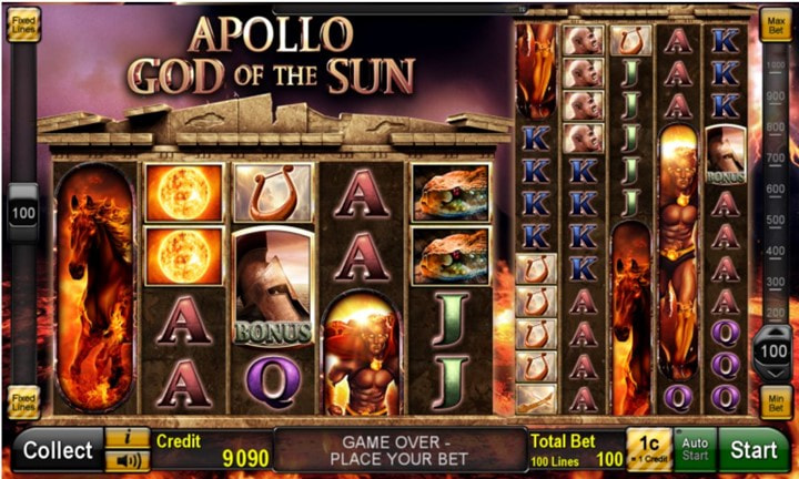 Der Apollo – God of the Sun Slot von Novomatic.