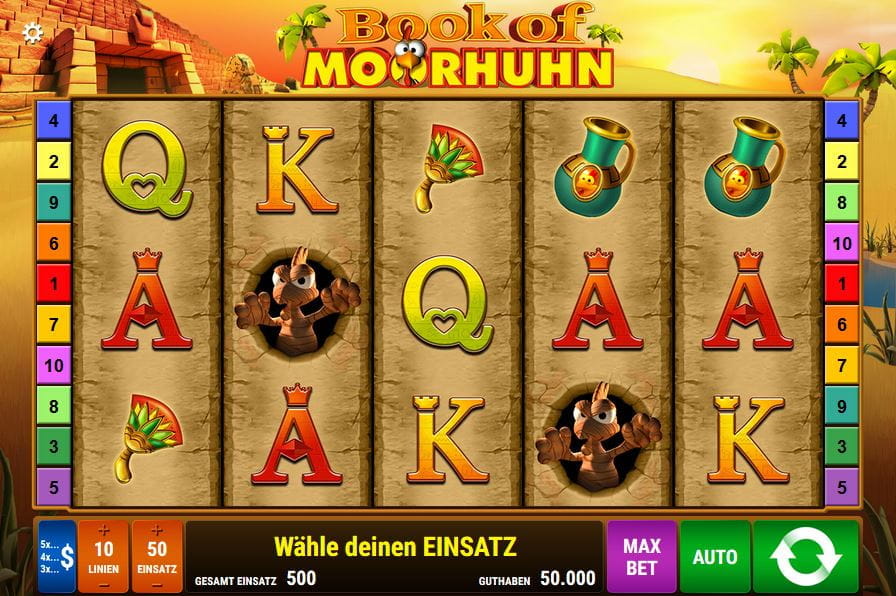 Book of Moorhuhn Spielautomat