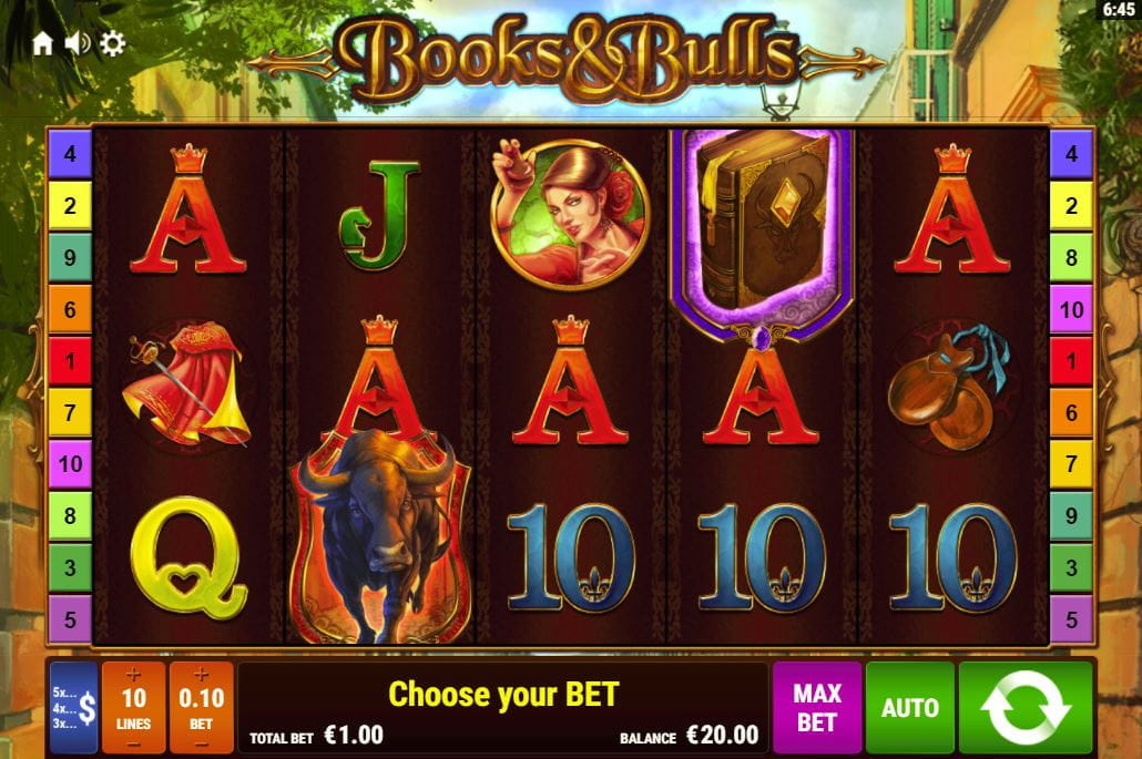 Books and Bulls Spielautomat