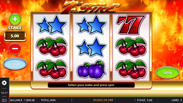 7’s On Fire Spielautomat