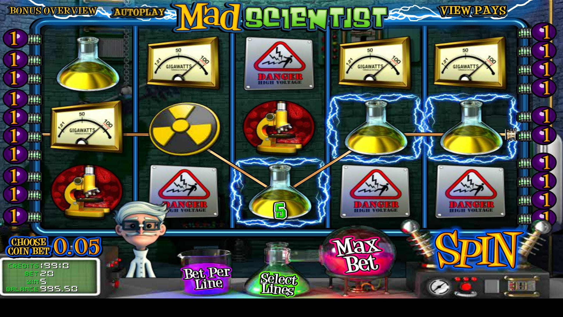 Mad Scientist Spielautomat