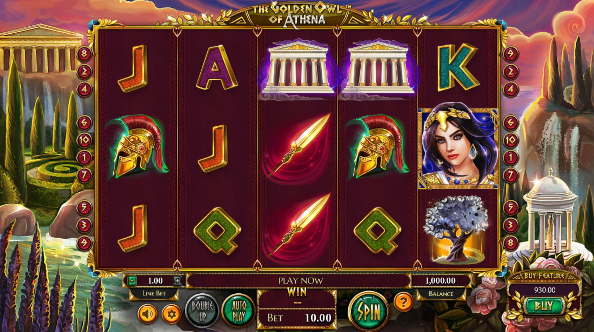 The Golden Owl of Athena Spielautomat