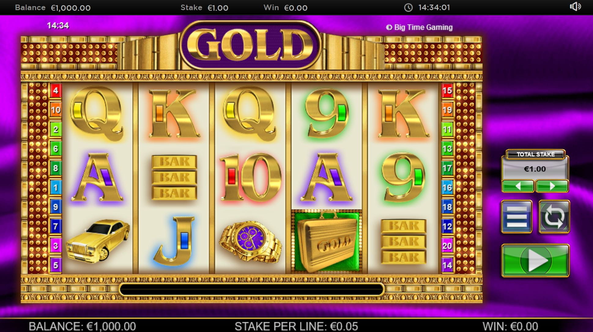 Gold Online Spielautomat