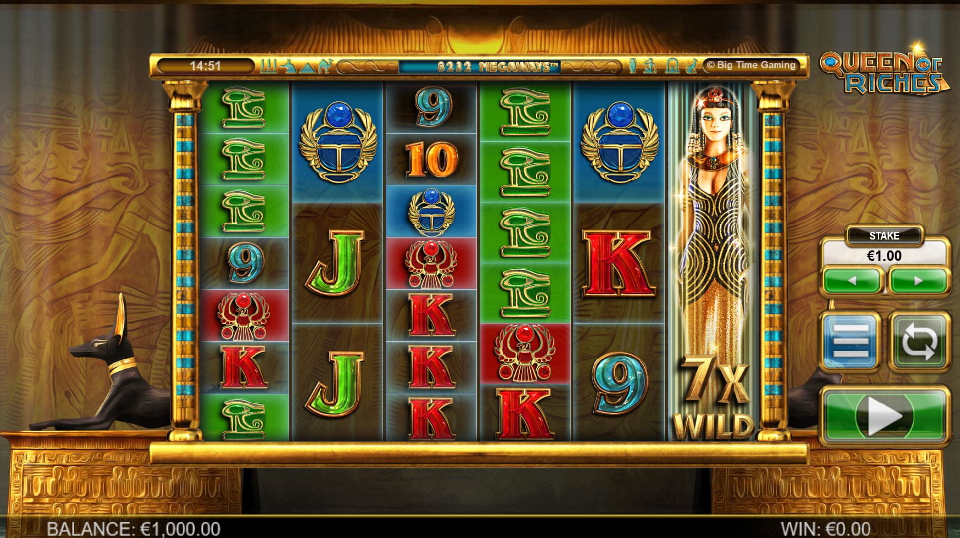 Queen of Riches Online Spielautomat