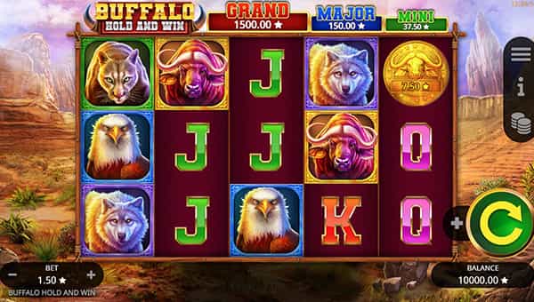 Buffalo Hold and Win Online Spielautomat
