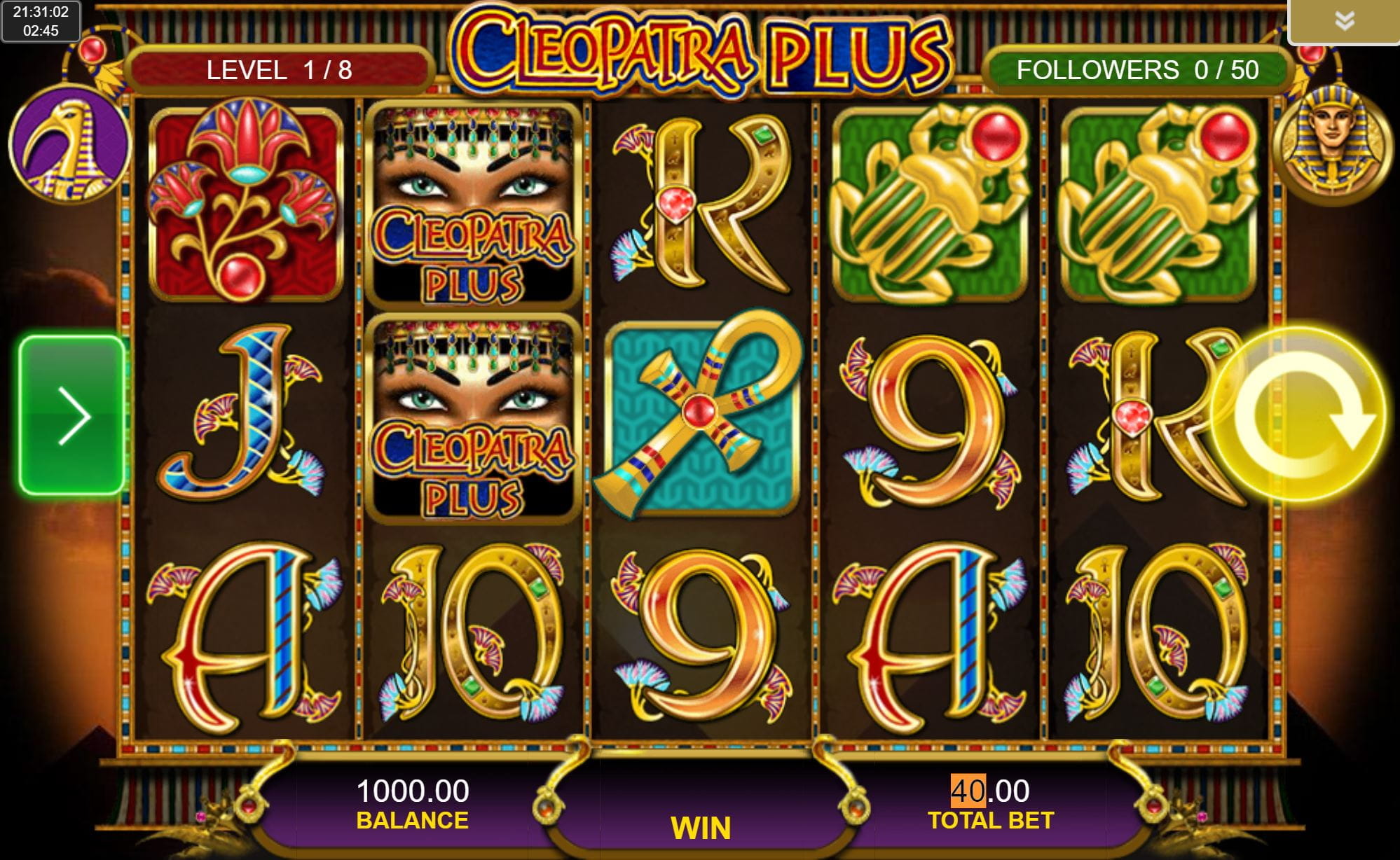 Cleopatra Plus Spielautomat