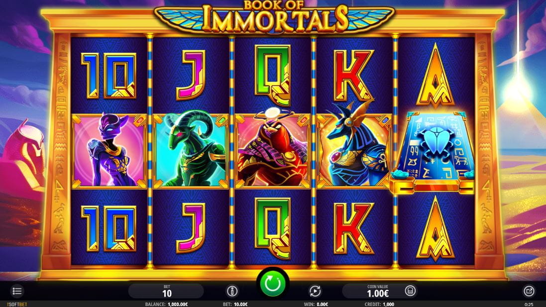 Book of Immortals Online Spielautomat
