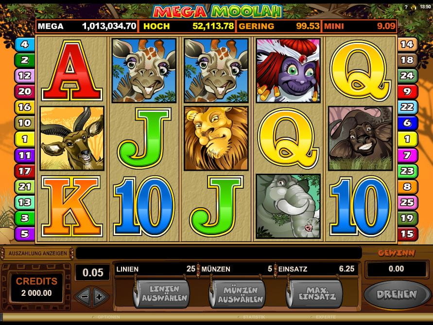 Mega Moolah Online Spielautomat