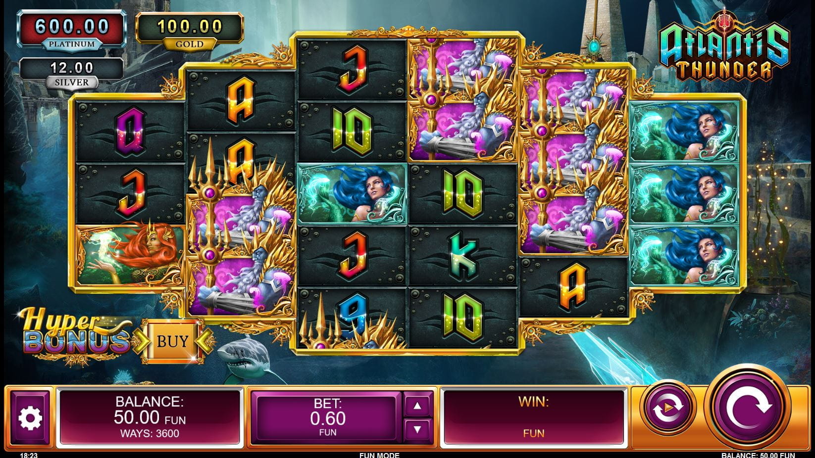 Atlantis Thunder Online Spielautomat
