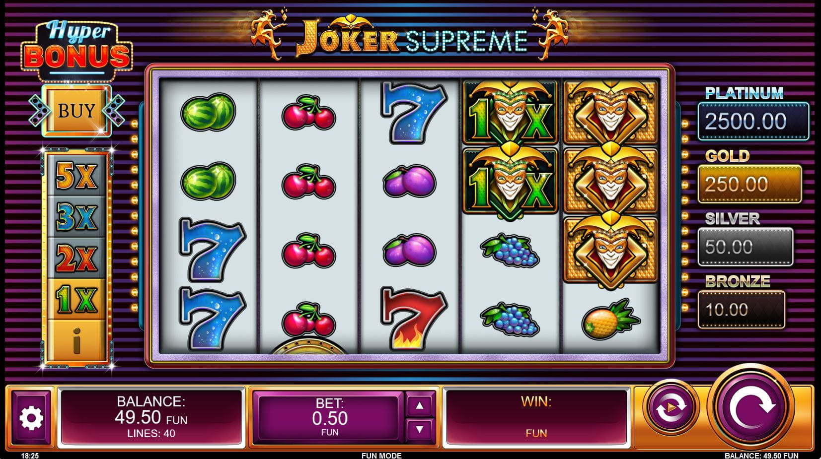 Joker Supreme Online Spielautomat