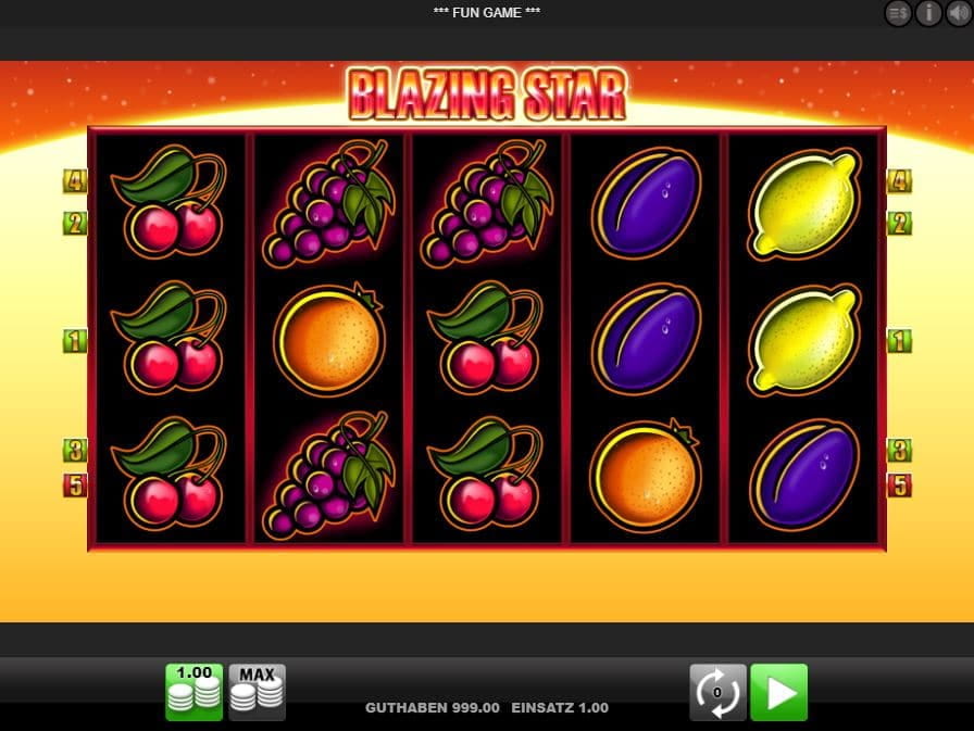 Blazing Star Spielautomat
