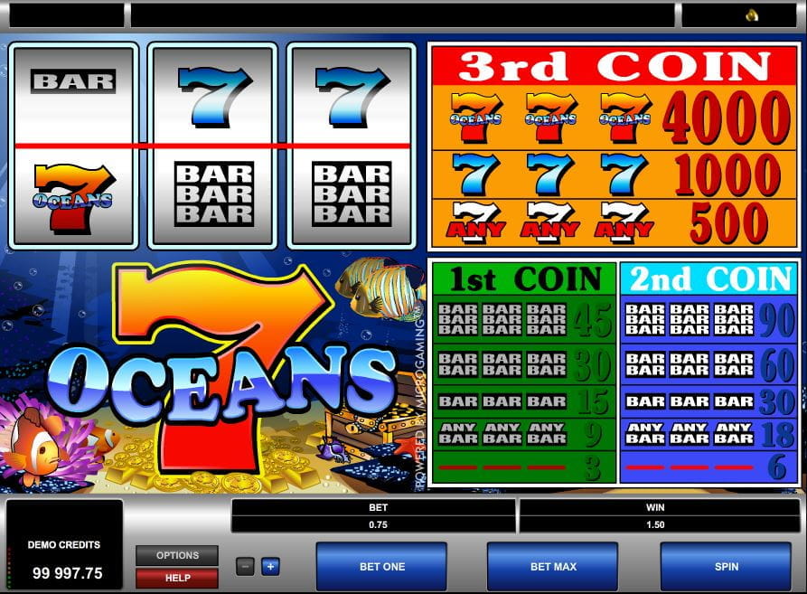 7 Oceans Online Spielautomat