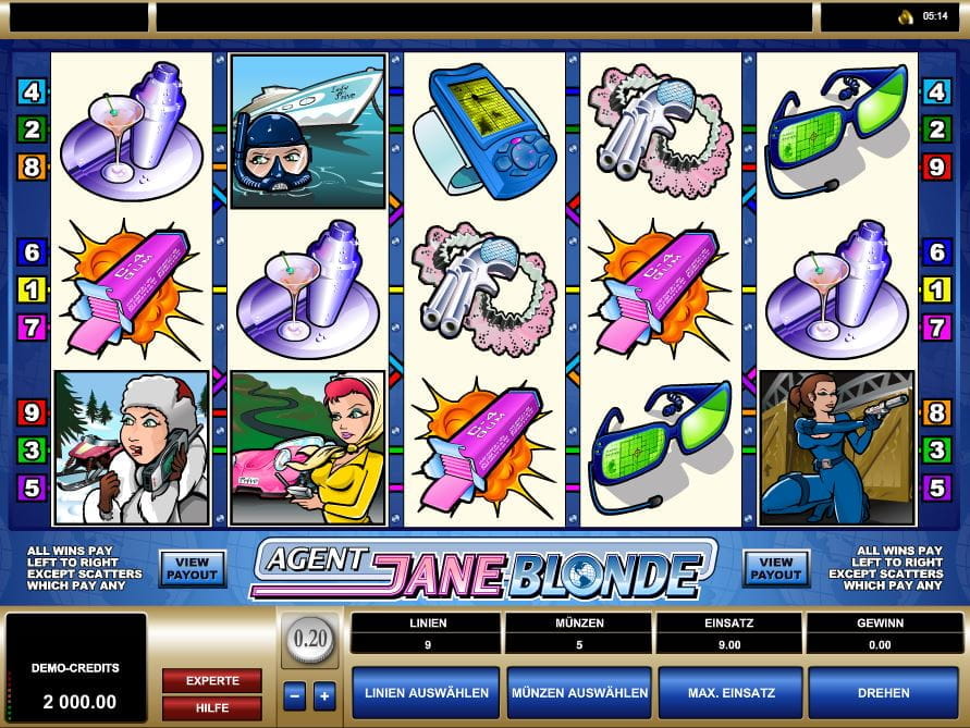 Agent Jane Blonde Online Spielautomat
