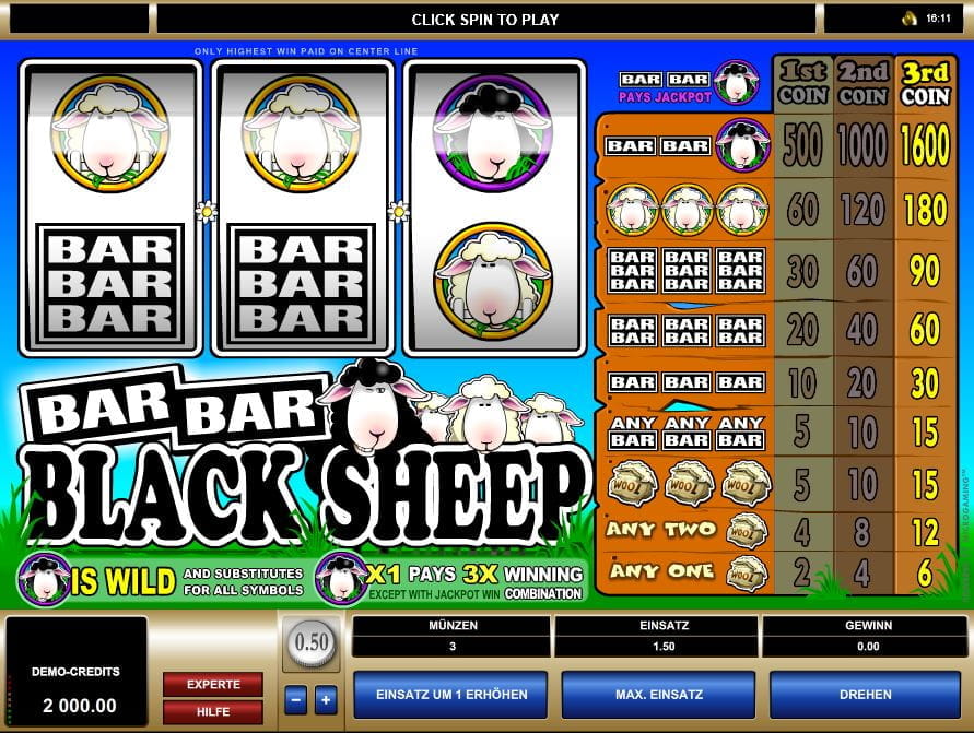 Bar Bar Black Sheep Online Spielautomat