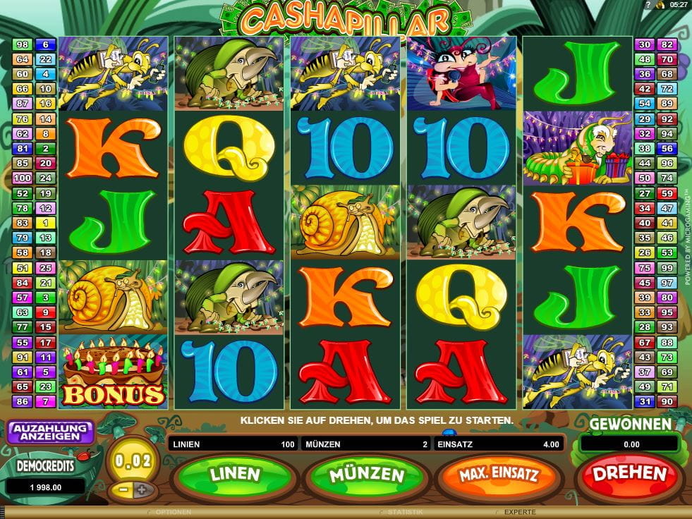 Cashapillar Online Spielautomat