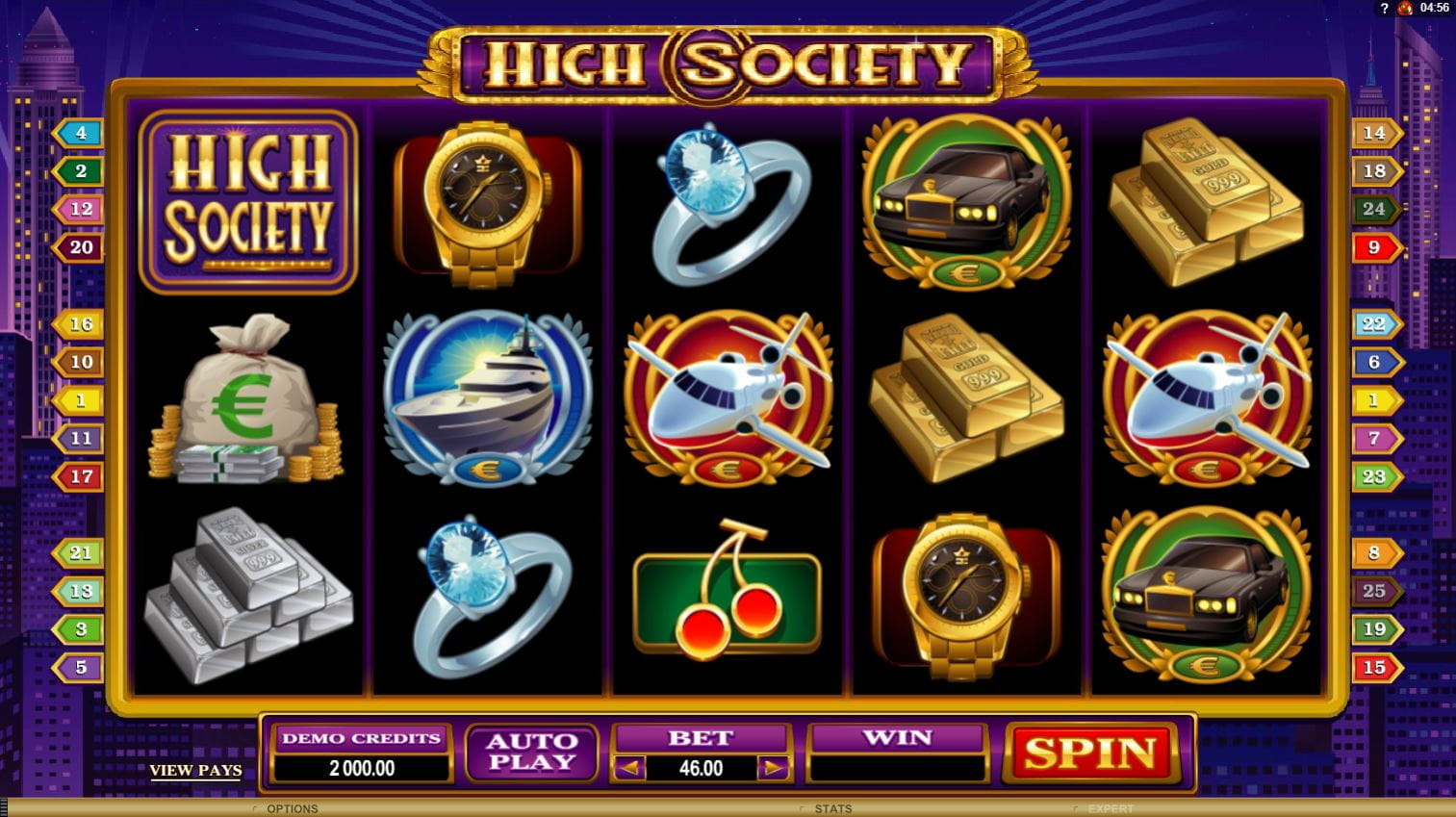 High Society Online Spielautomat