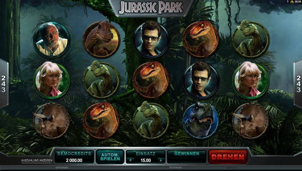 Jurassic Park Online Spielautomat