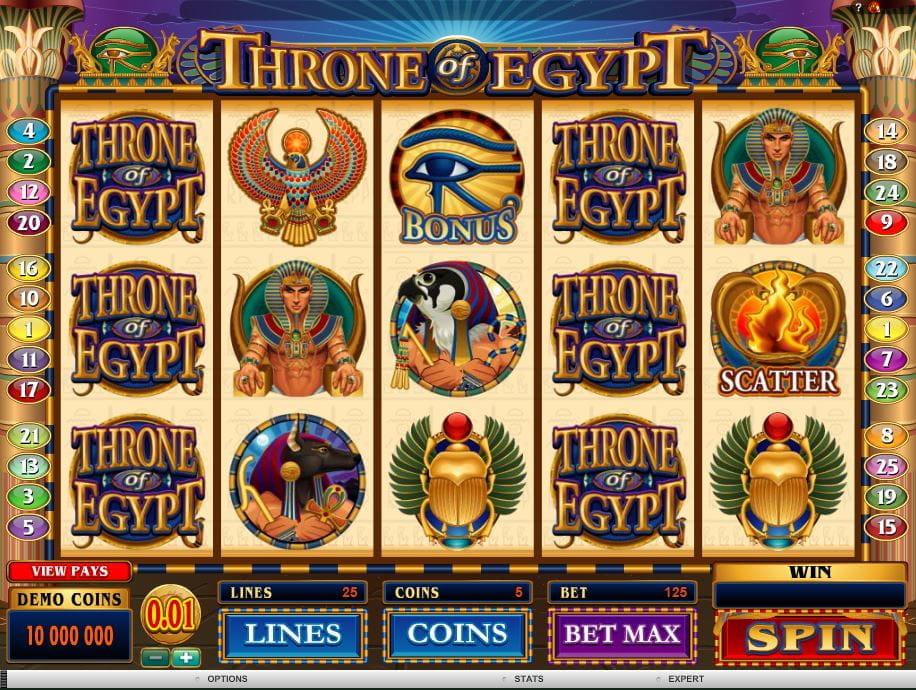 Throne of Egypt Online Spielautomat