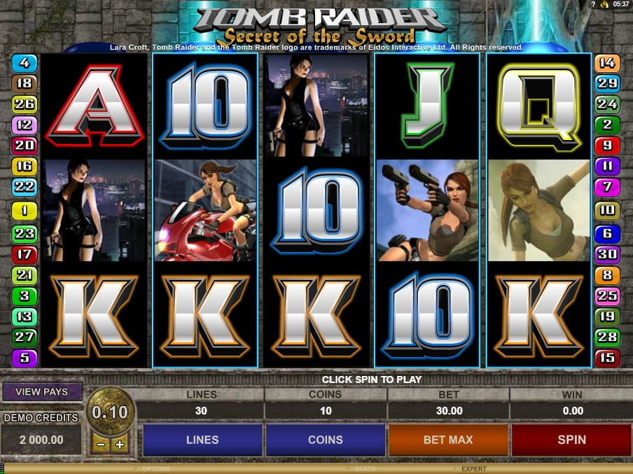 Tomb Raider 2 Online Spielautomat