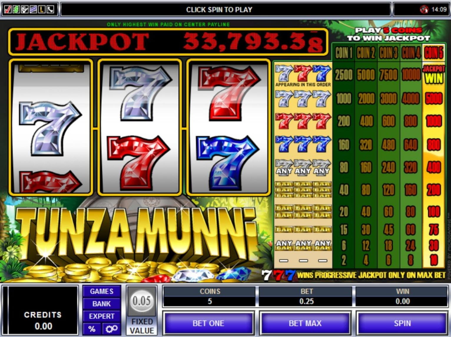 Tunzamunni Online Spielautomat