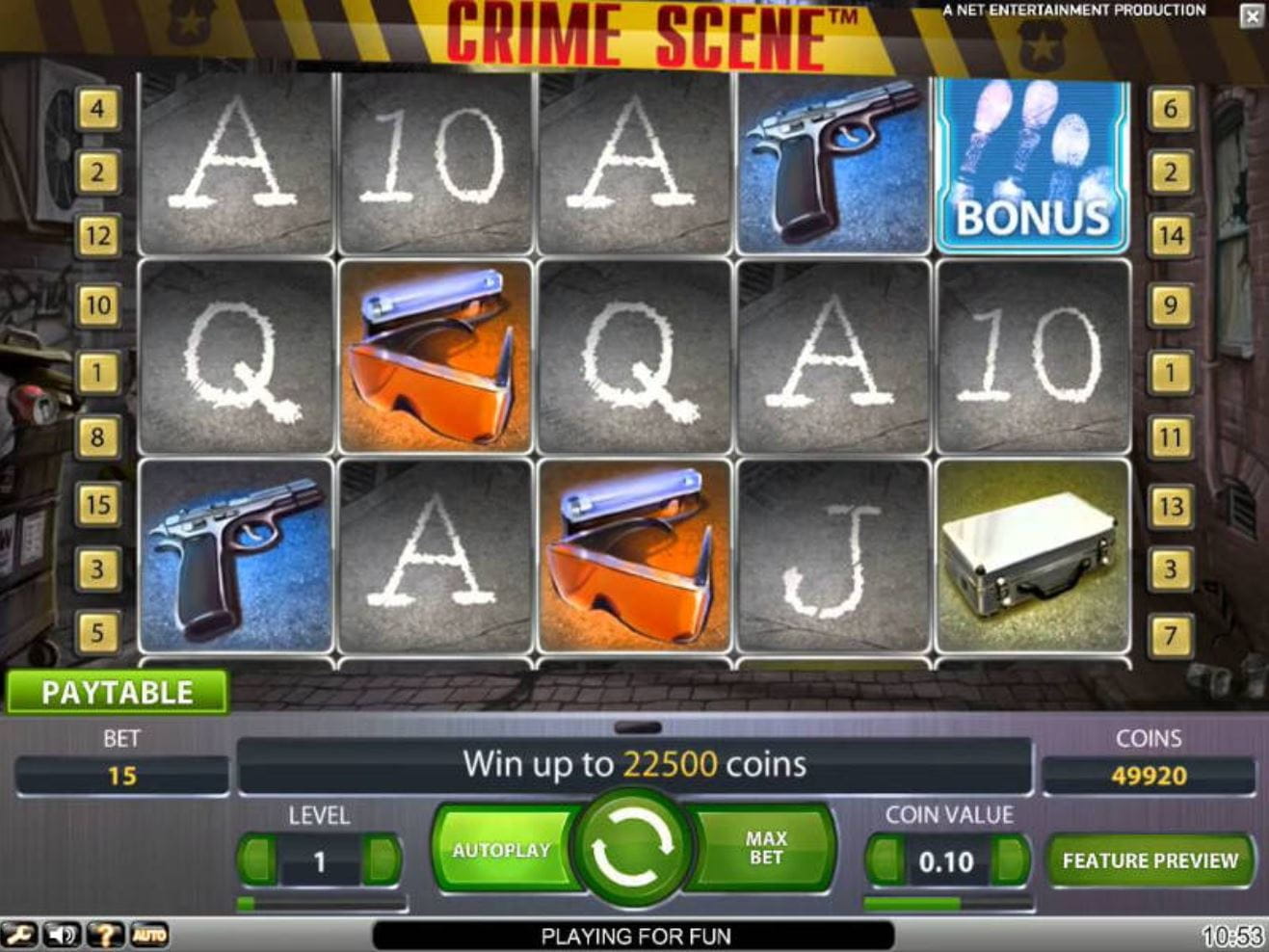 Crime Scene Spielautomat
