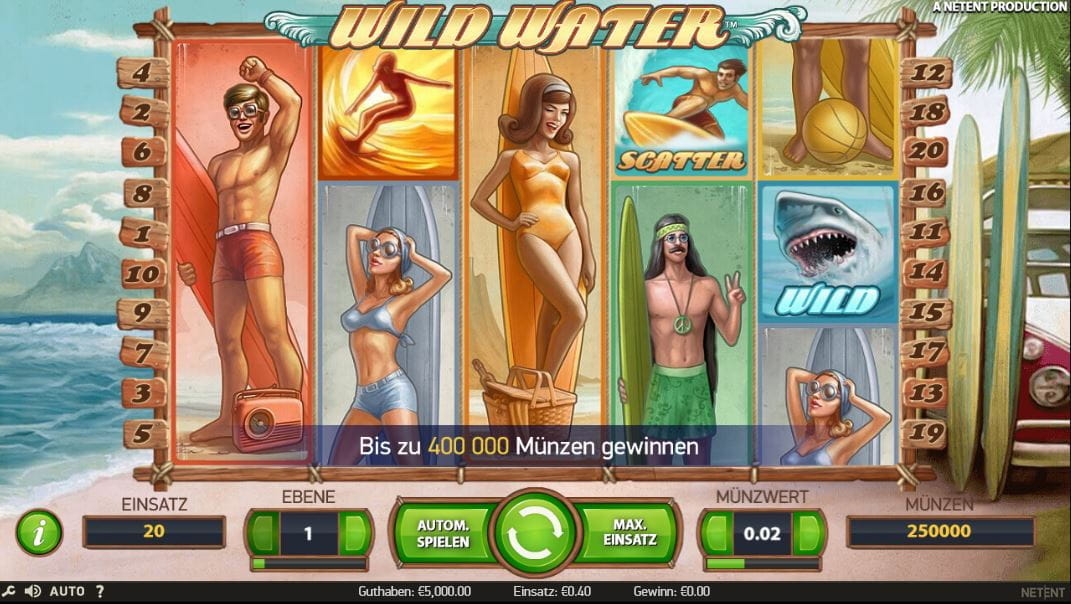 Wild Water Spielautomat
