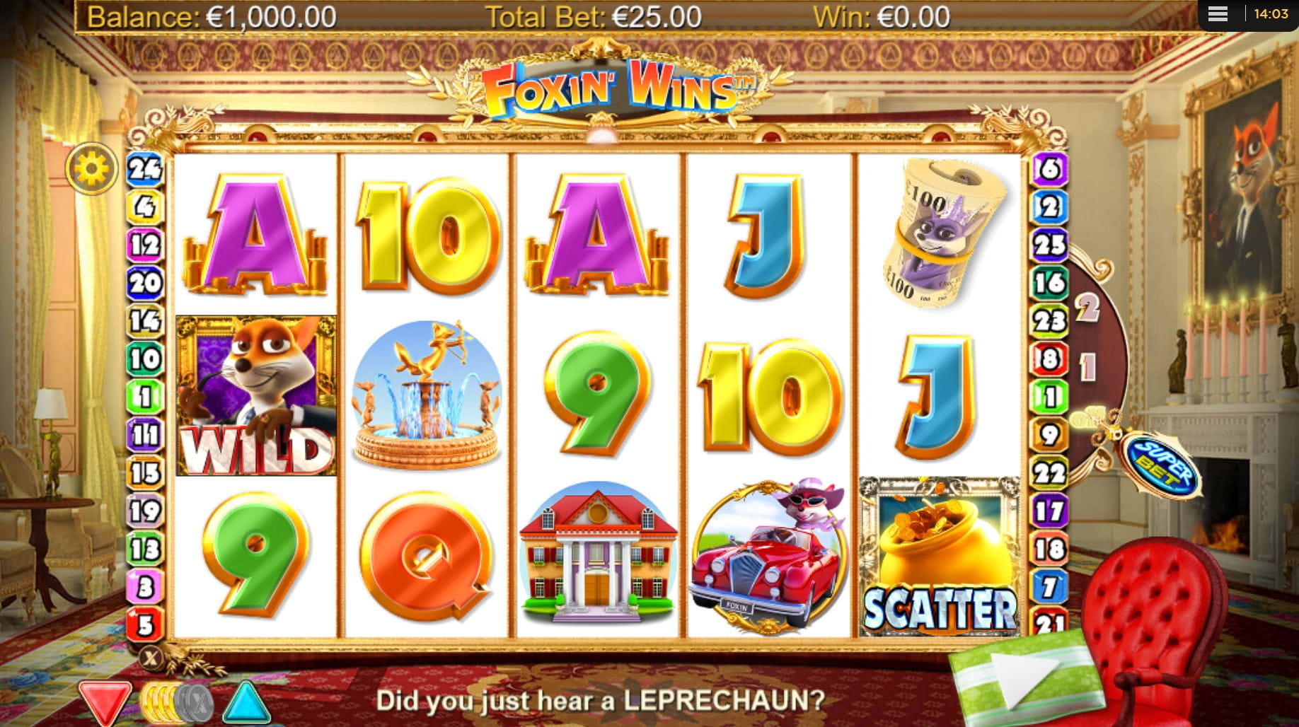 Foxin Wins Online Spielautomat