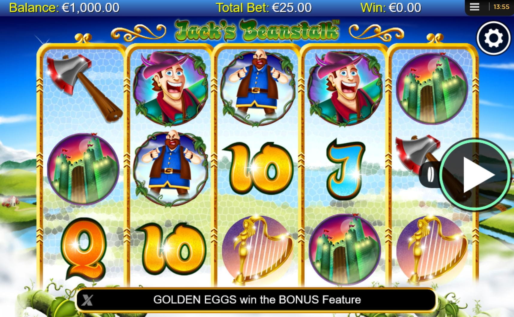 Jacks Beanstalk Online Spielautomat