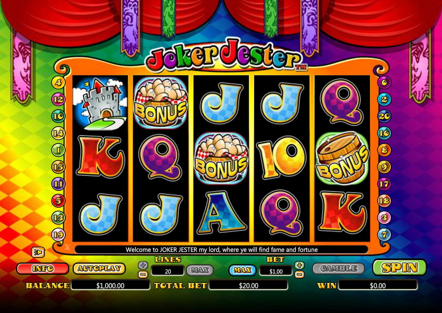 Joker Jester Online Spielautomat