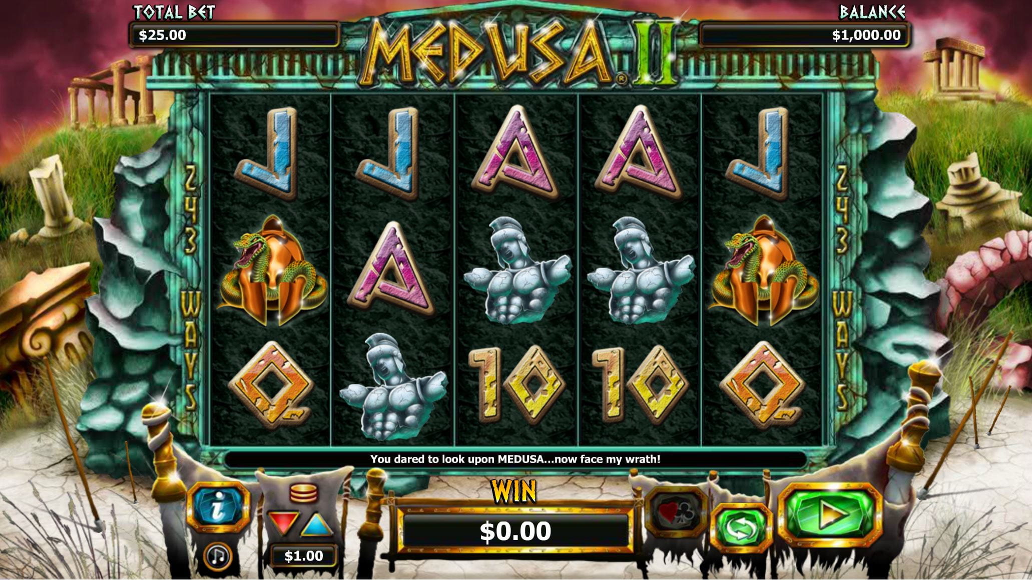 Medusa II Online Spielautomat
