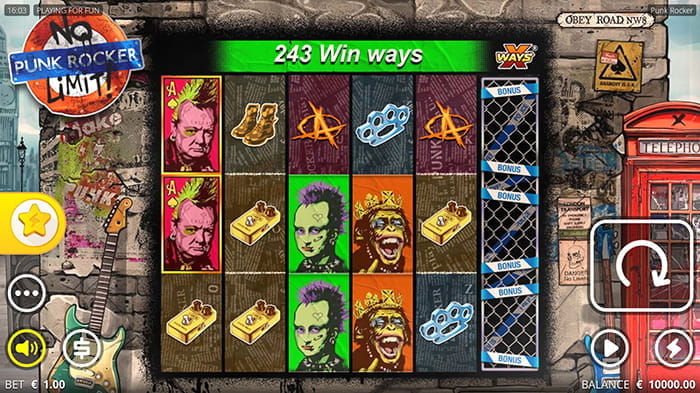 Punk Rocker Online Spielautomat