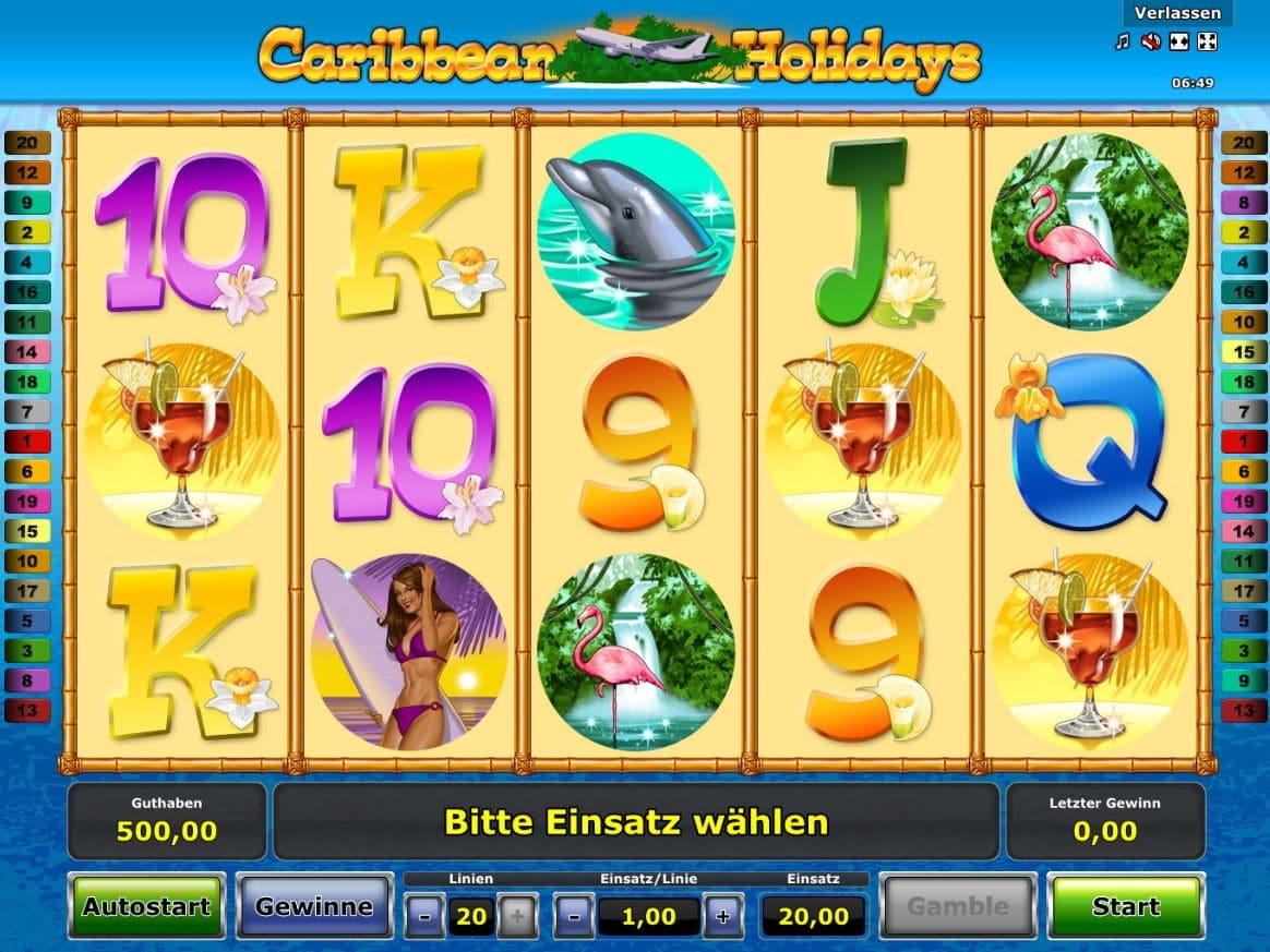 Caribbean Holidays Spielautomat