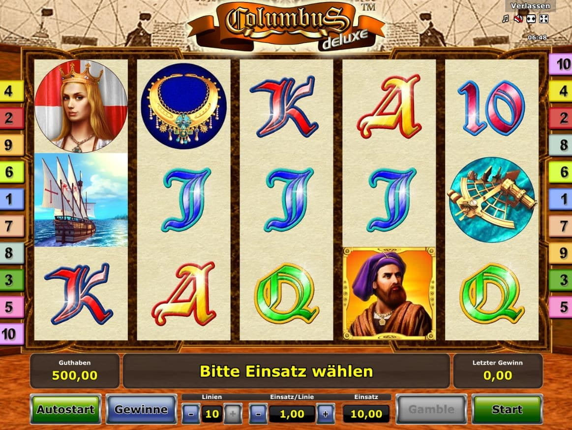Columbus Spielautomat
