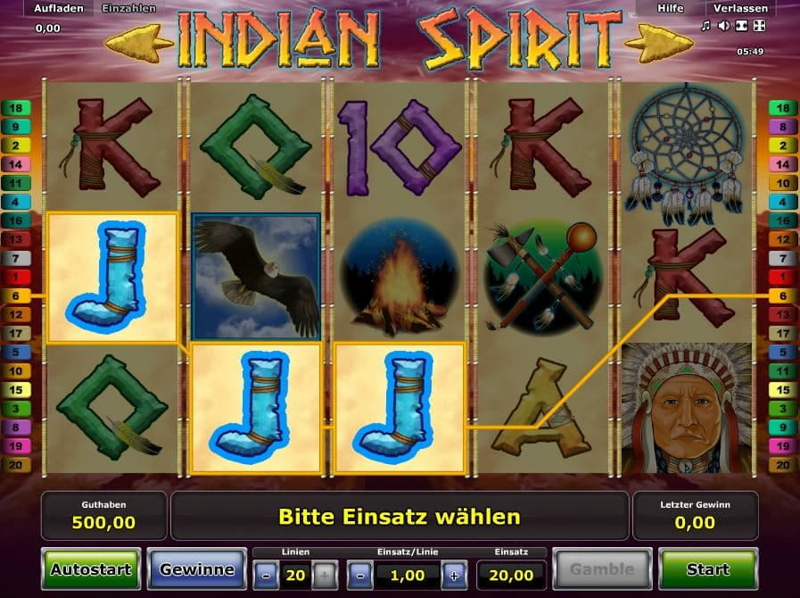 Indian Spirit Spielautomat