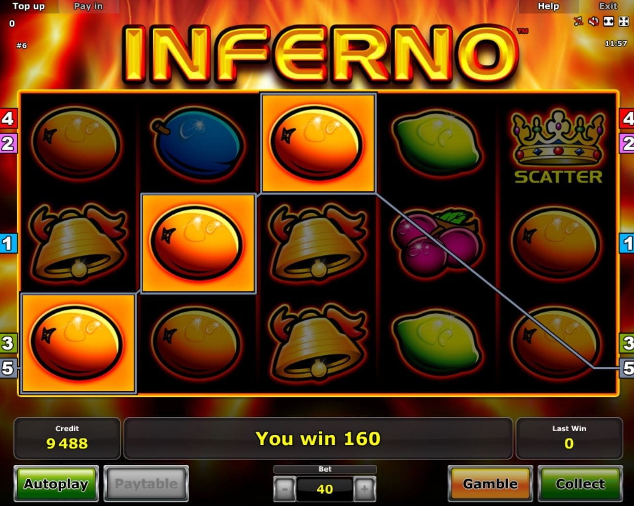 Inferno Online Spielautomat