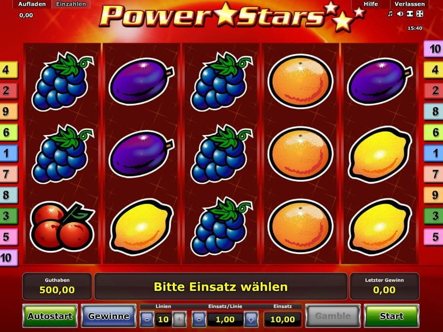 Power Stars Spielautomat
