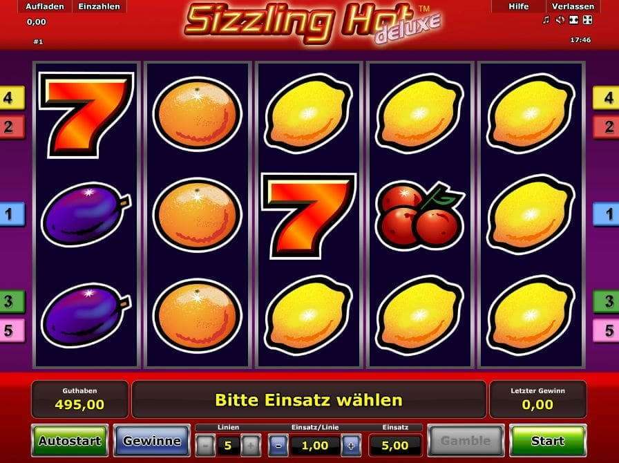 Sizzling Hot deluxe Spielautomat