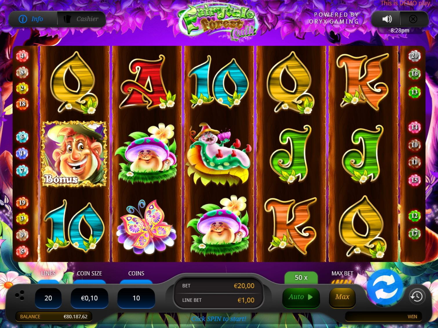 Fairytale Forest Quik Online Spielautomat