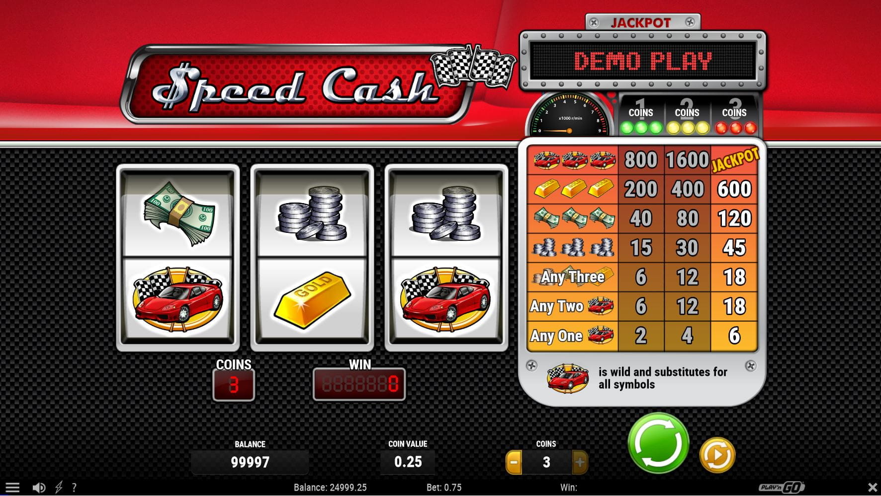 Speed Cash Spielautomat