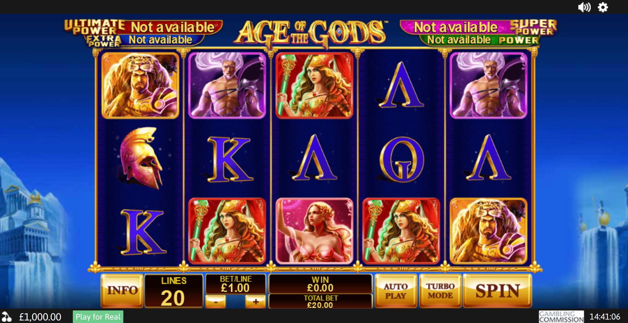 Age of the Gods Spielautomat