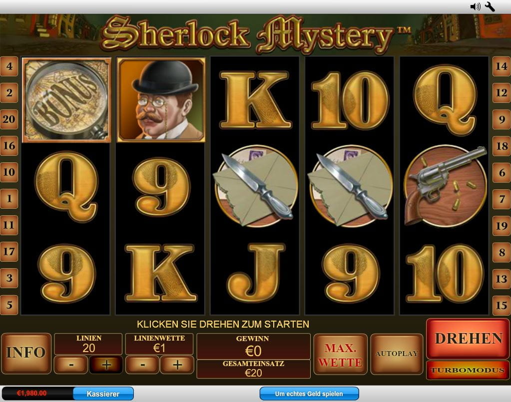 Sherlock Mystery Spielautomat