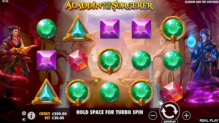 Aladdin and the Sorcerer Online Spielautomat