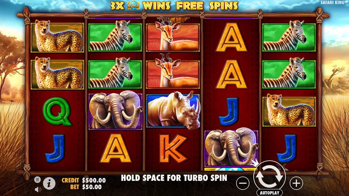 Safari King Online Spielautomat
