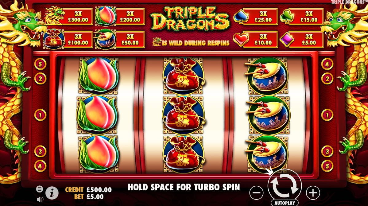 Triple Dragons Online Spielautomat