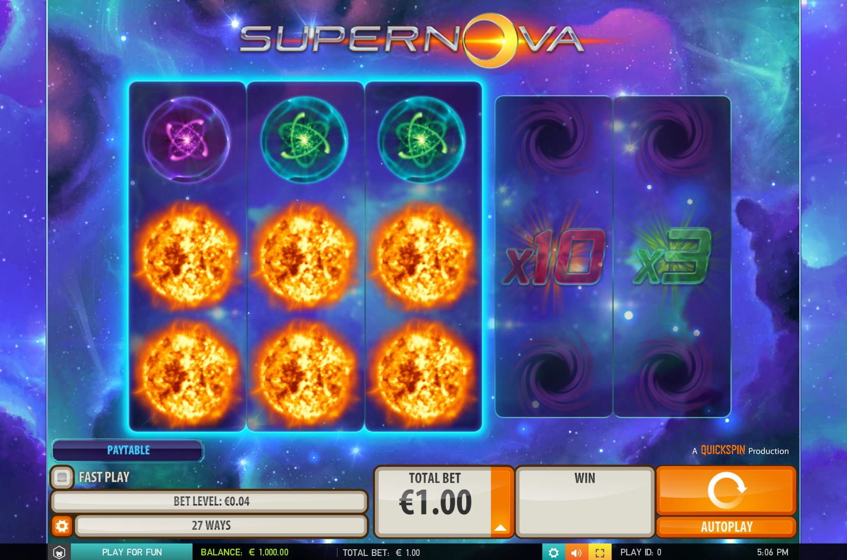 Supernova Spielautomat
