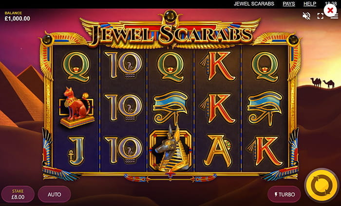 Jewel Scarabs Online Spielautomat