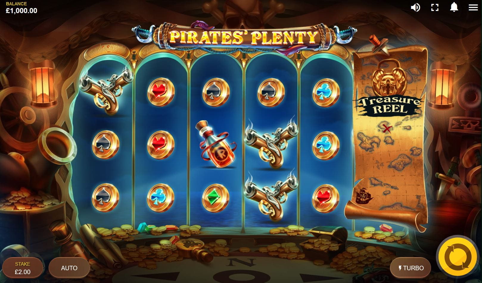 Pirates Plenty Online Paytable